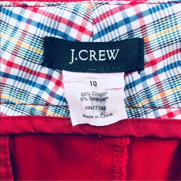 J Crew Red Skirt With Pockets Size 10 - Picture 4 of 5